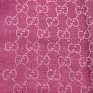 GUCCI JACQUARD LOGO GG WOOL SILK SCARF !!! New w tags!!